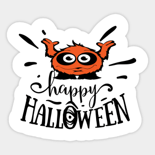 Pumpkin Halloween Witch Party Costume Gift Sticker
